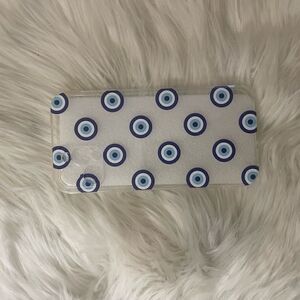 New Evil Eye Print Clear Phone Case for IPhone 12